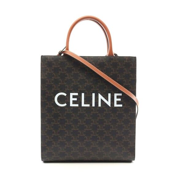 Celine Small Vertical Cabas Triomphe Tote Bag - Picture 1 of 6